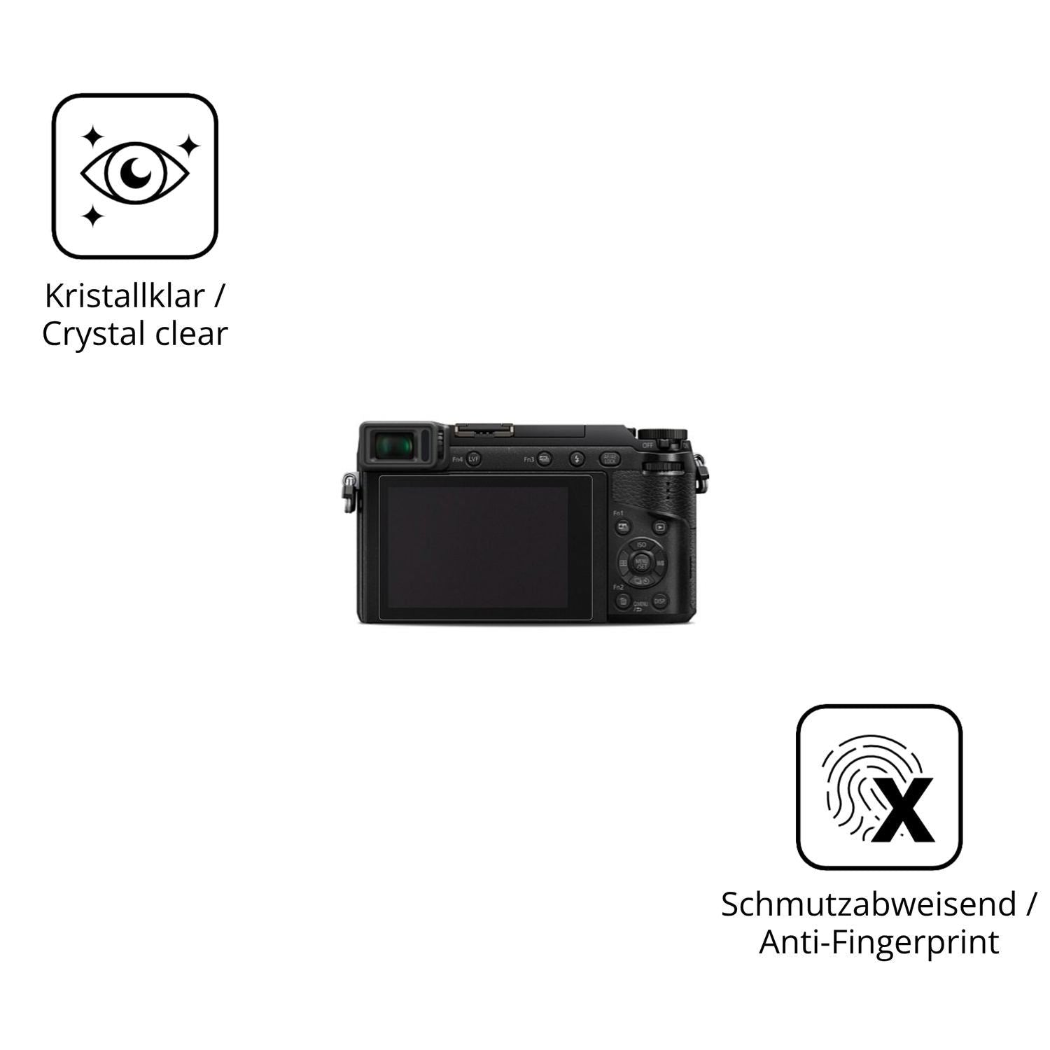 2x 9H Schutzfolie für Panasonic GX80 Panzerfolie (5)