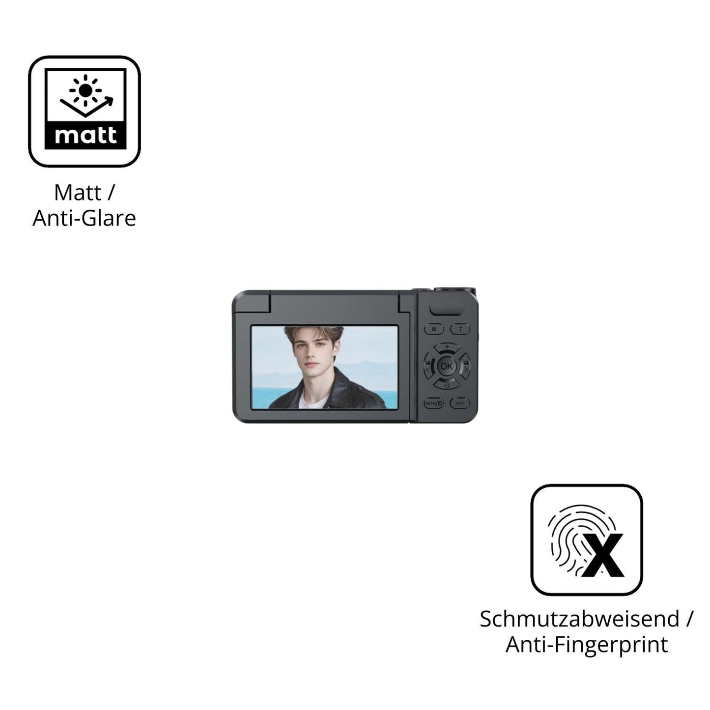 4x Schutzfolie matt für Ponovo A66 Display-Schutzf (5)