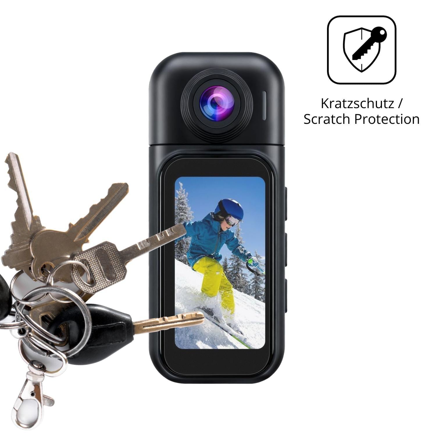 4x Schutzfolie matt für YMBZY 4K Mini Action Cam D (4)