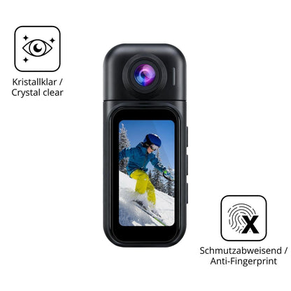 2x 9H Schutzfolie für YMBZY 4K Mini Action Cam Pan (5)