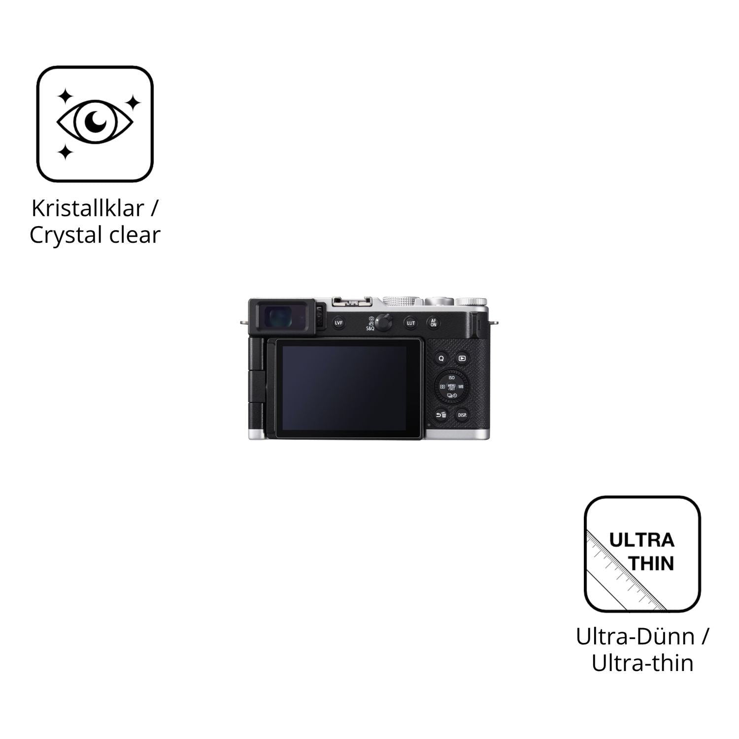 4x Schutzfolie klar für Panasonic Lumix DC-L10 Dis (5)