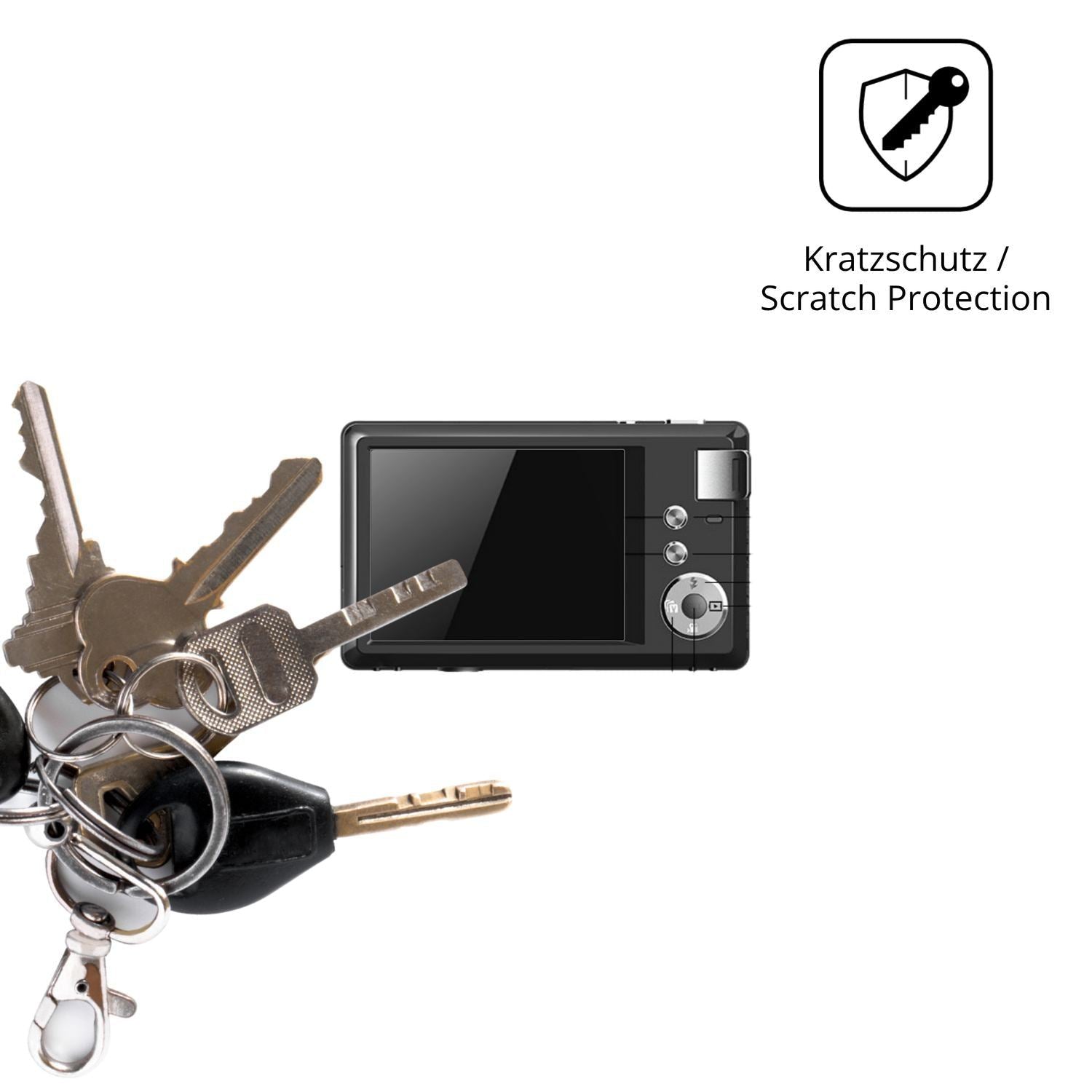 4x Schutzfolie klar für LONGYI WD08 Display-Schutz (4)