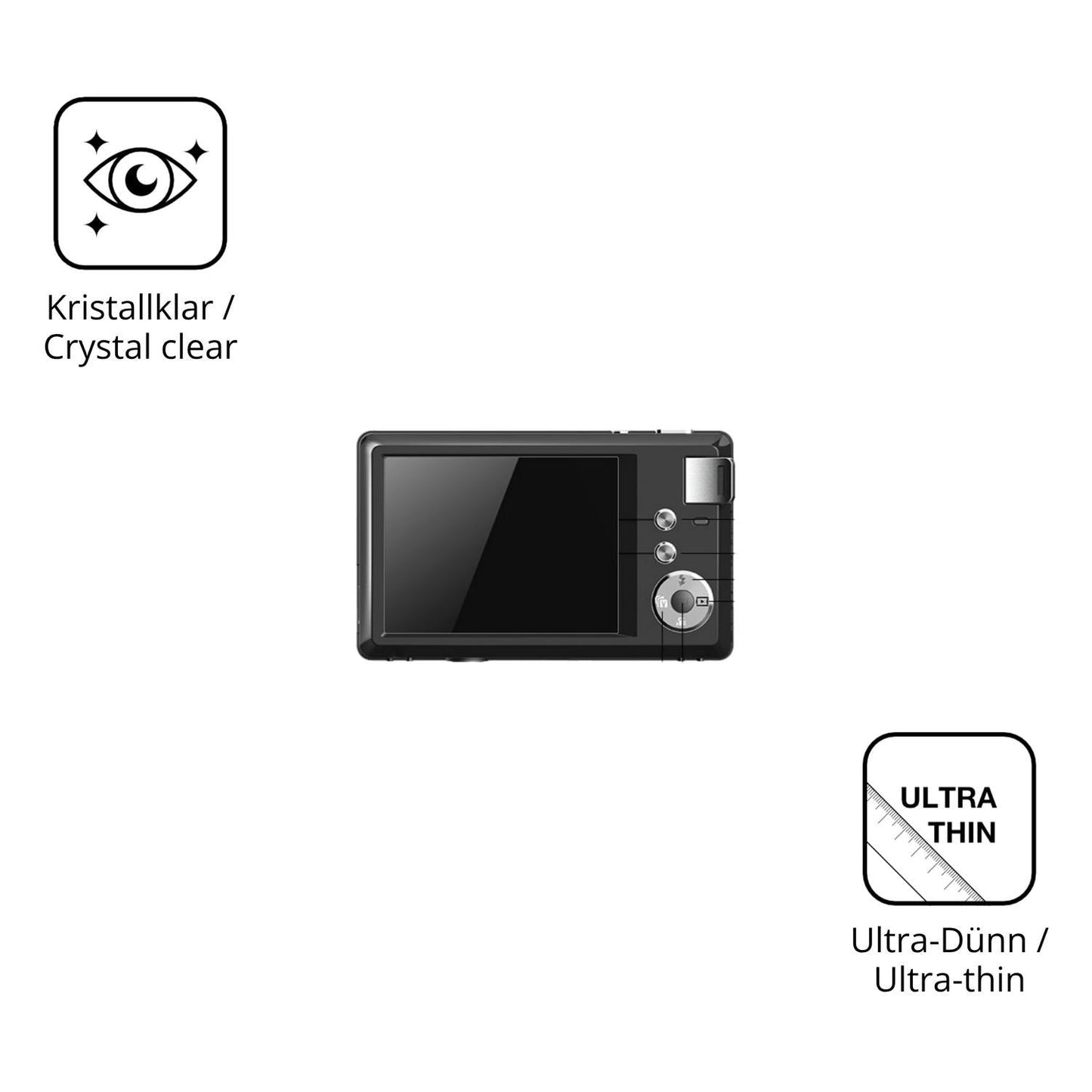 4x Schutzfolie klar für LONGYI WD08 Display-Schutz (5)