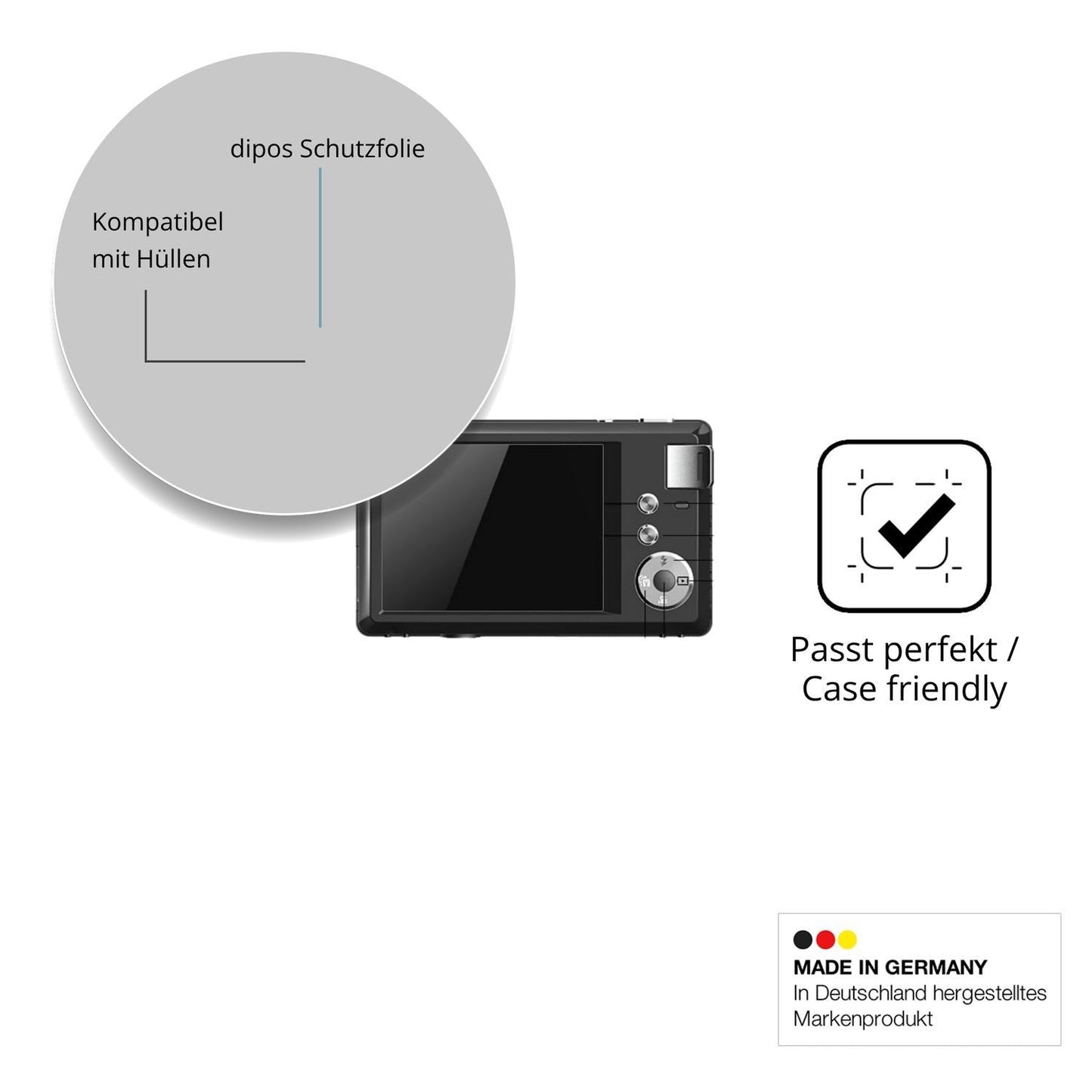 4x Schutzfolie klar für LONGYI WD08 Display-Schutz (6)
