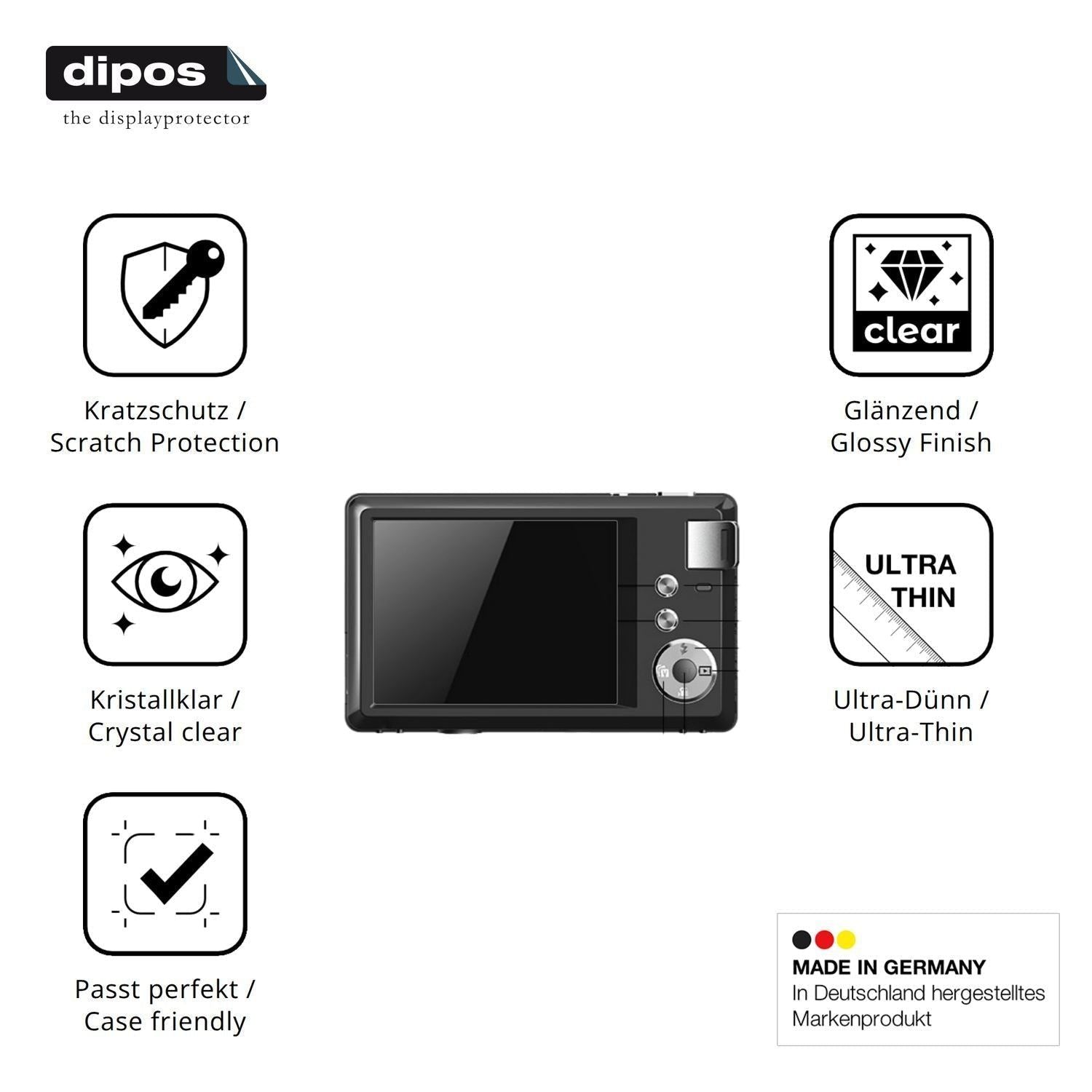 4x Schutzfolie klar für LONGYI WD08 Display-Schutz (7)