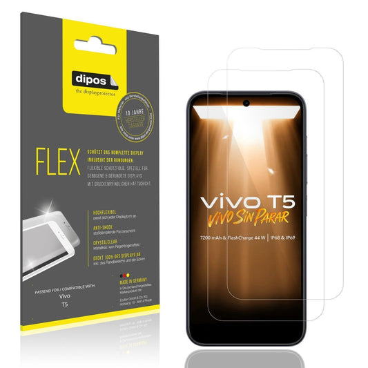 2x 3D Full Cover Schutzfolie für Vivo T5 (1)