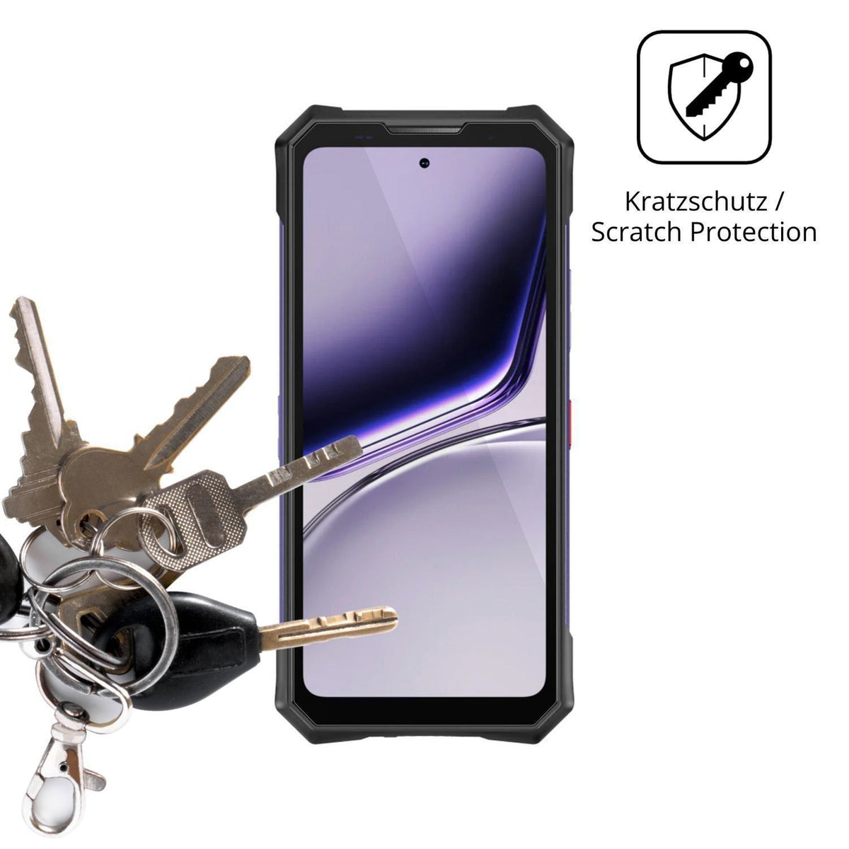 4x Schutzfolie klar für Doogee S300 Plus Thermal D (4)