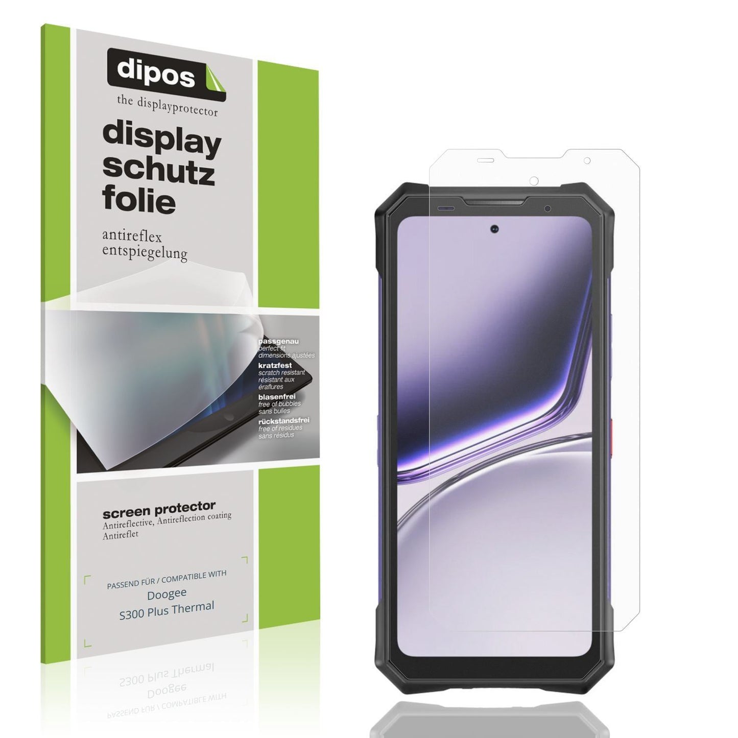 4x Schutzfolie matt für Doogee S300 Plus Thermal D (1)