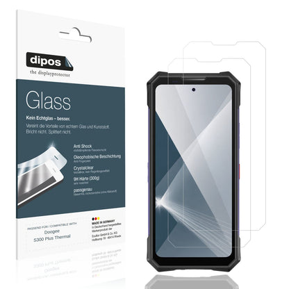 2x 9H Schutzfolie für Doogee S300 Plus Thermal Pan (1)