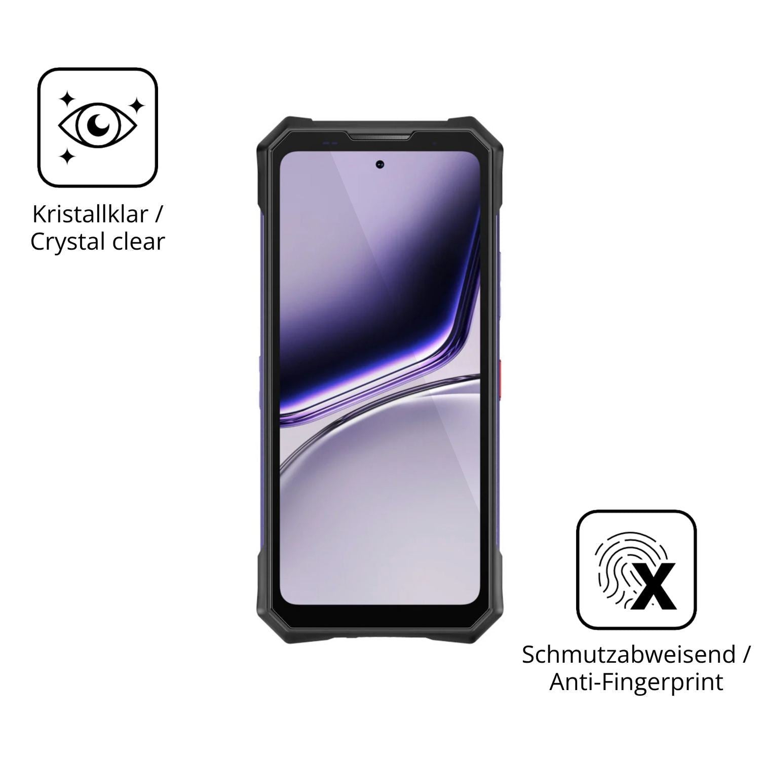 2x 9H Schutzfolie für Doogee S300 Plus Thermal Pan (5)