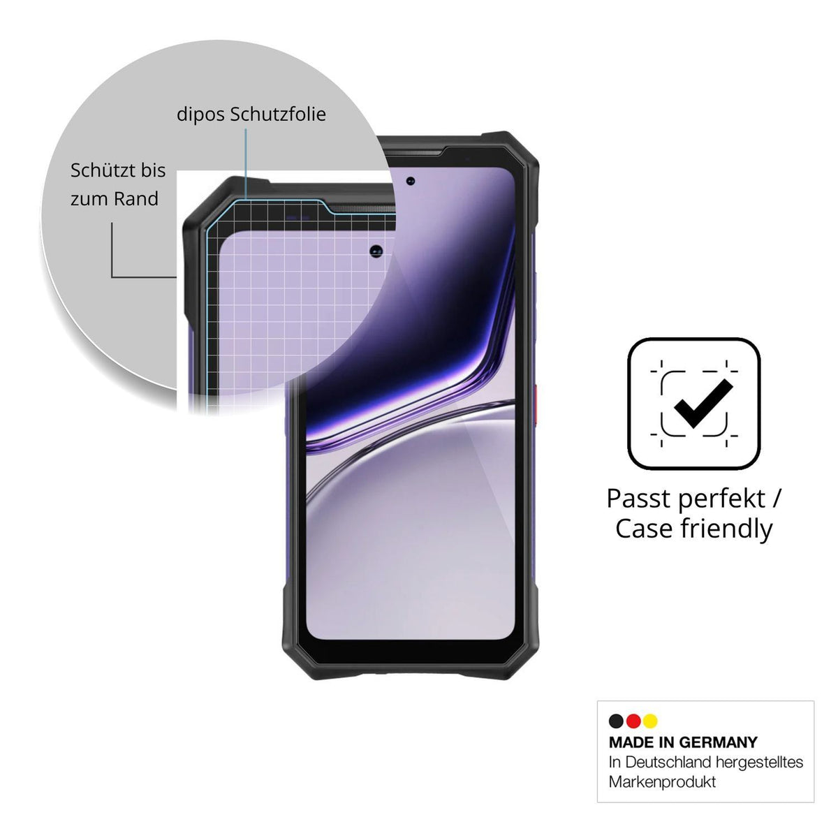 2x 9H Schutzfolie für Doogee S300 Plus Thermal Pan (6)