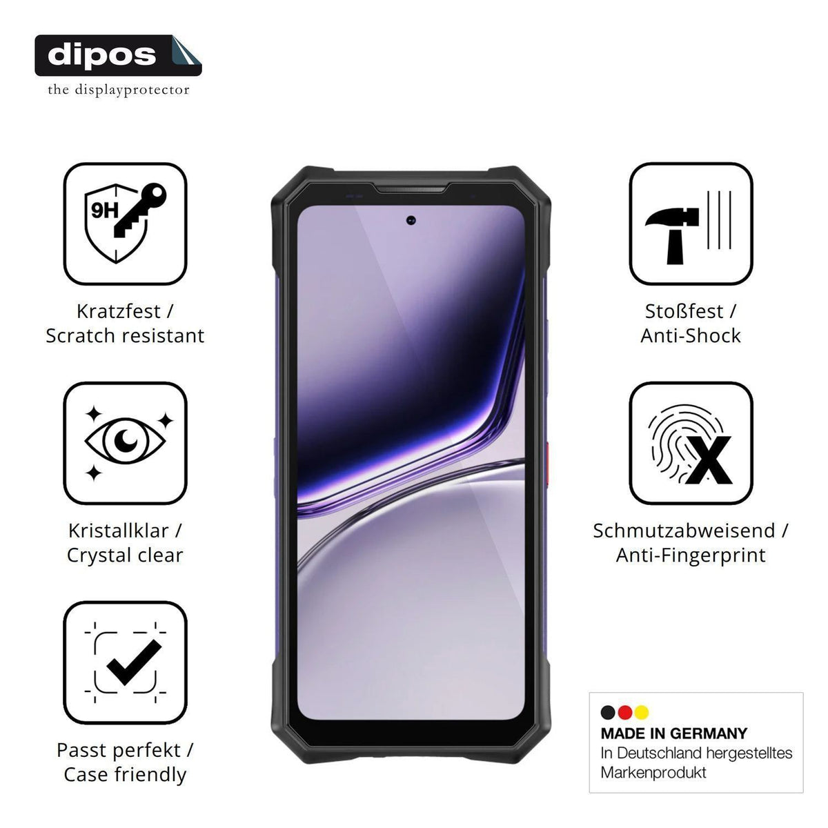 2x 9H Schutzfolie für Doogee S300 Plus Thermal Pan (7)