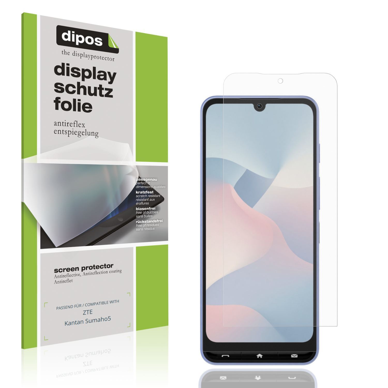 4x Schutzfolie matt für ZTE Kantan Sumaho5 Display (1)