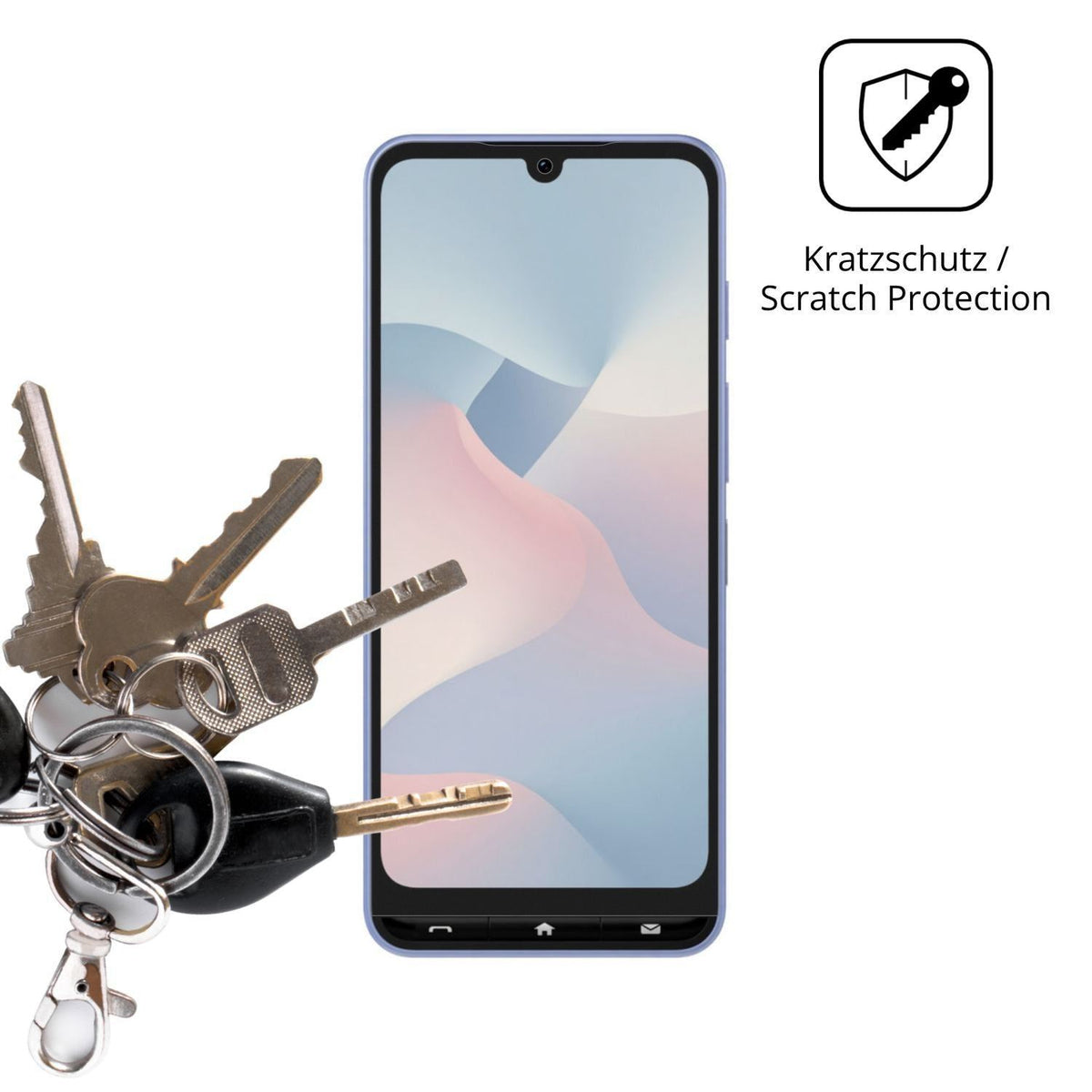 4x Schutzfolie matt für ZTE Kantan Sumaho5 Display (4)