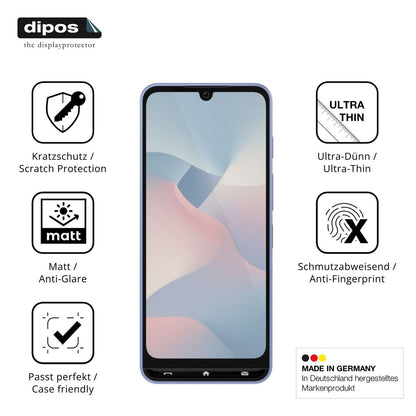 4x Schutzfolie matt für ZTE Kantan Sumaho5 Display (7)