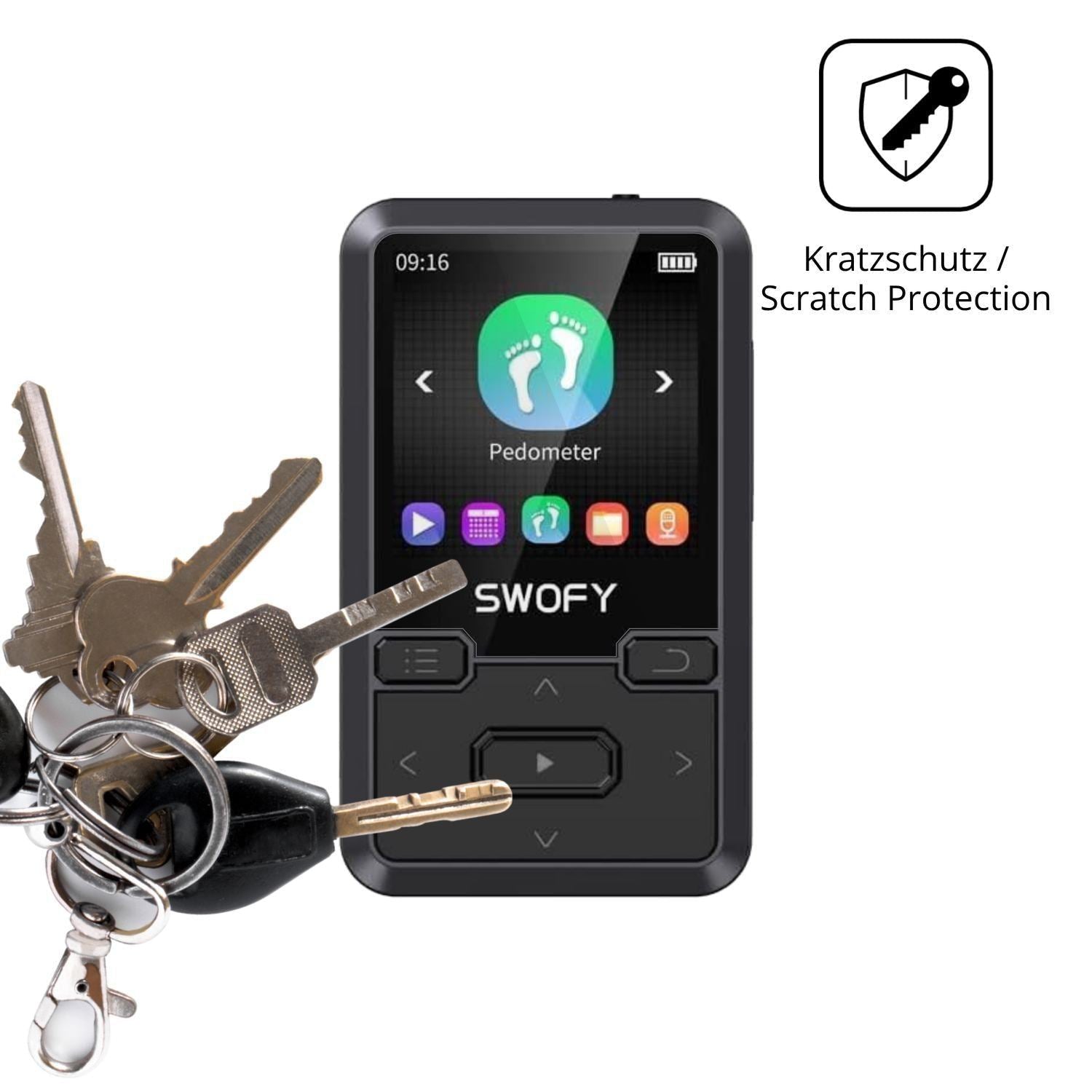 4x Schutzfolie klar für SWOFY M10 Display-Schutzfo (4)