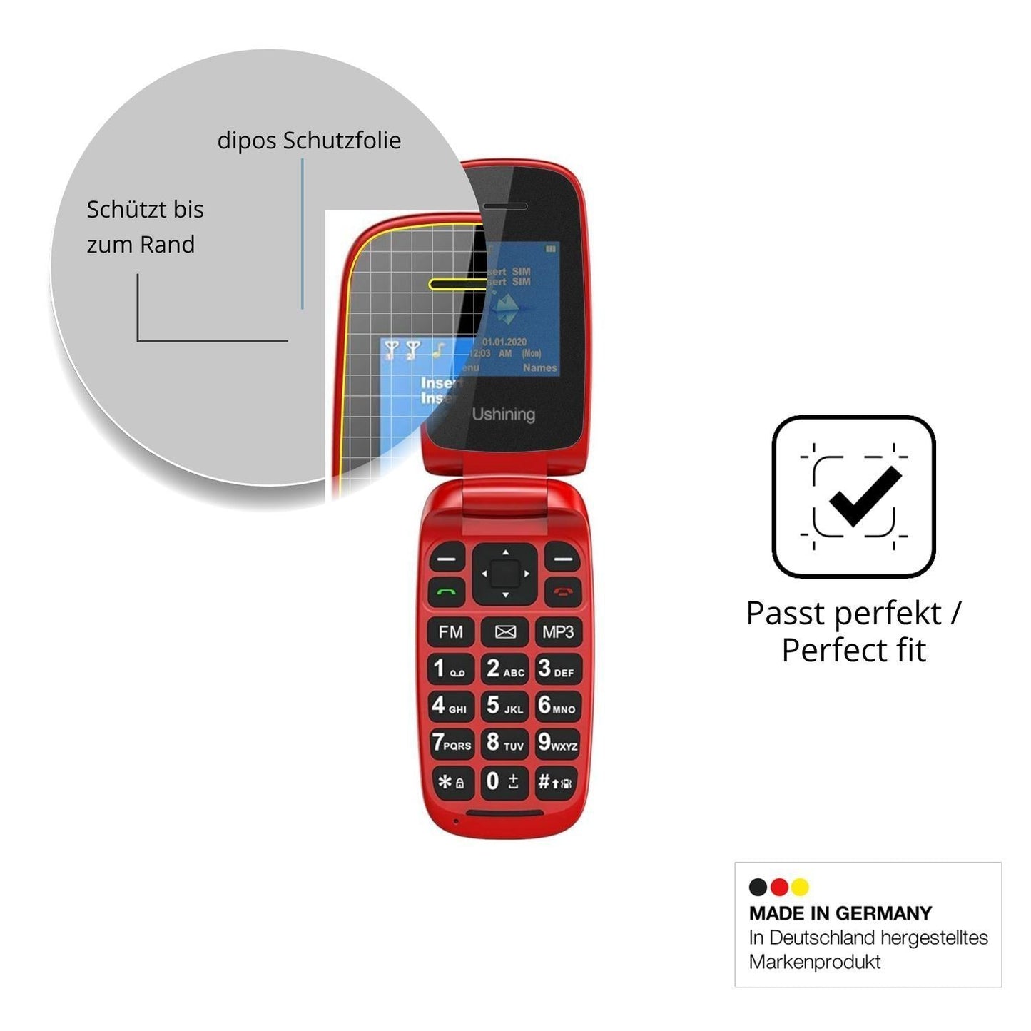 Blickschutzfolie für Chakeyake R341 matt Schutzfol (4)