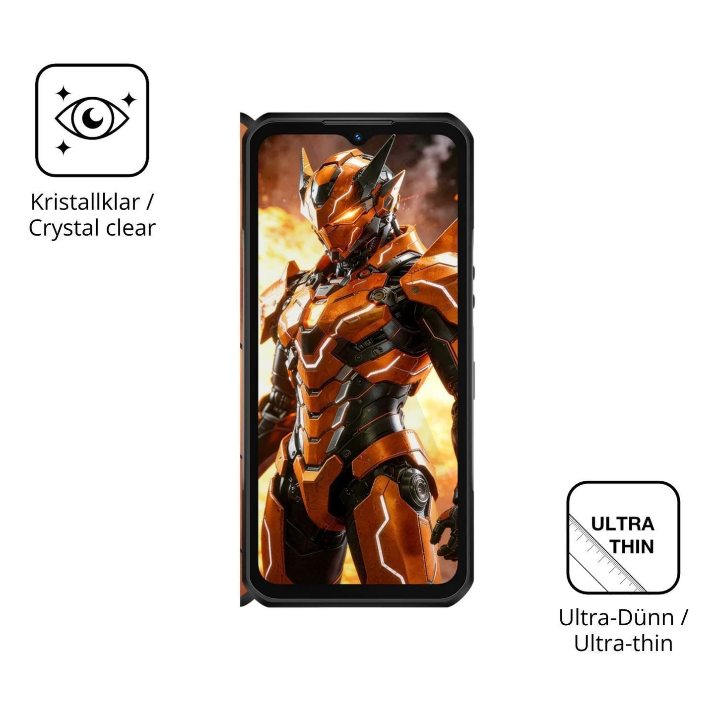 4x Schutzfolie klar für Oukitel WP66 Display-Schut (5)