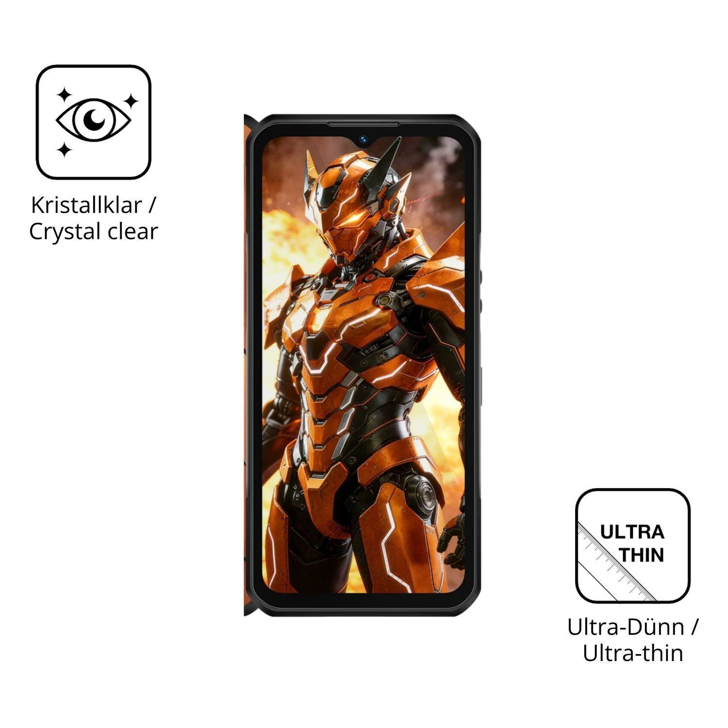 4x Schutzfolie klar für Oukitel WP66 Display-Schut (5)