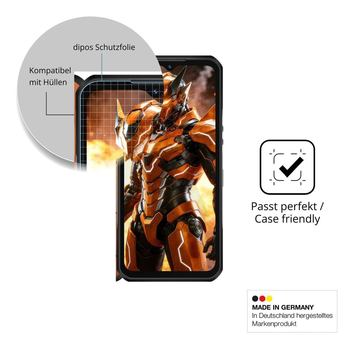 4x Schutzfolie klar für Oukitel WP66 Display-Schut (6)