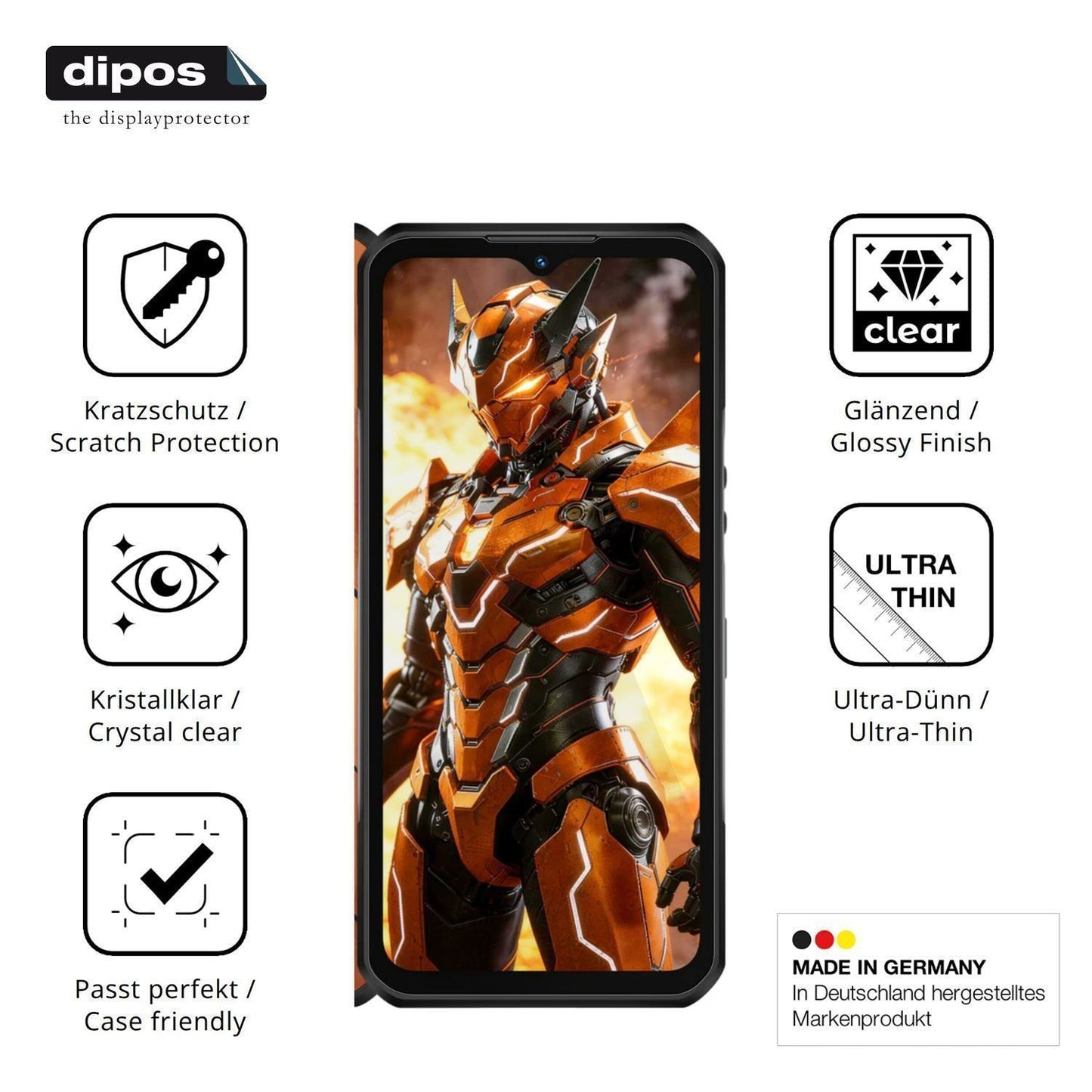 4x Schutzfolie klar für Oukitel WP66 Display-Schut (7)