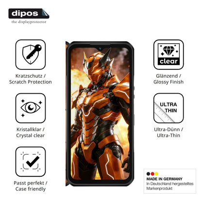 4x Schutzfolie klar für Oukitel WP66 Display-Schut (7)