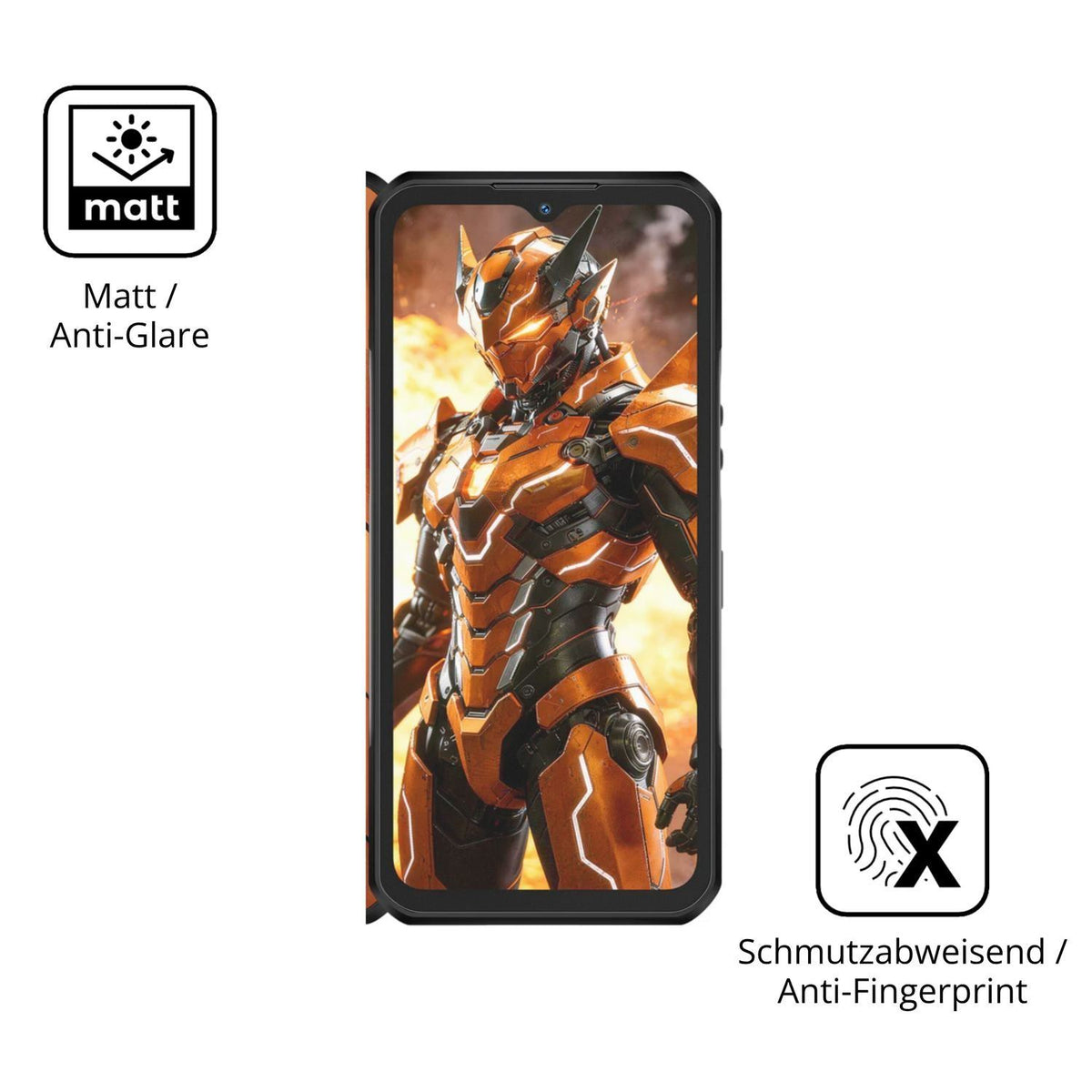 4x Schutzfolie matt für Oukitel WP66 Display-Schut (5)