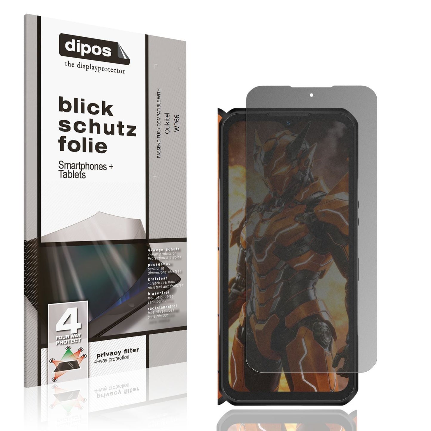 Blickschutzfolie für Oukitel WP66 matt Schutzfolie (1)