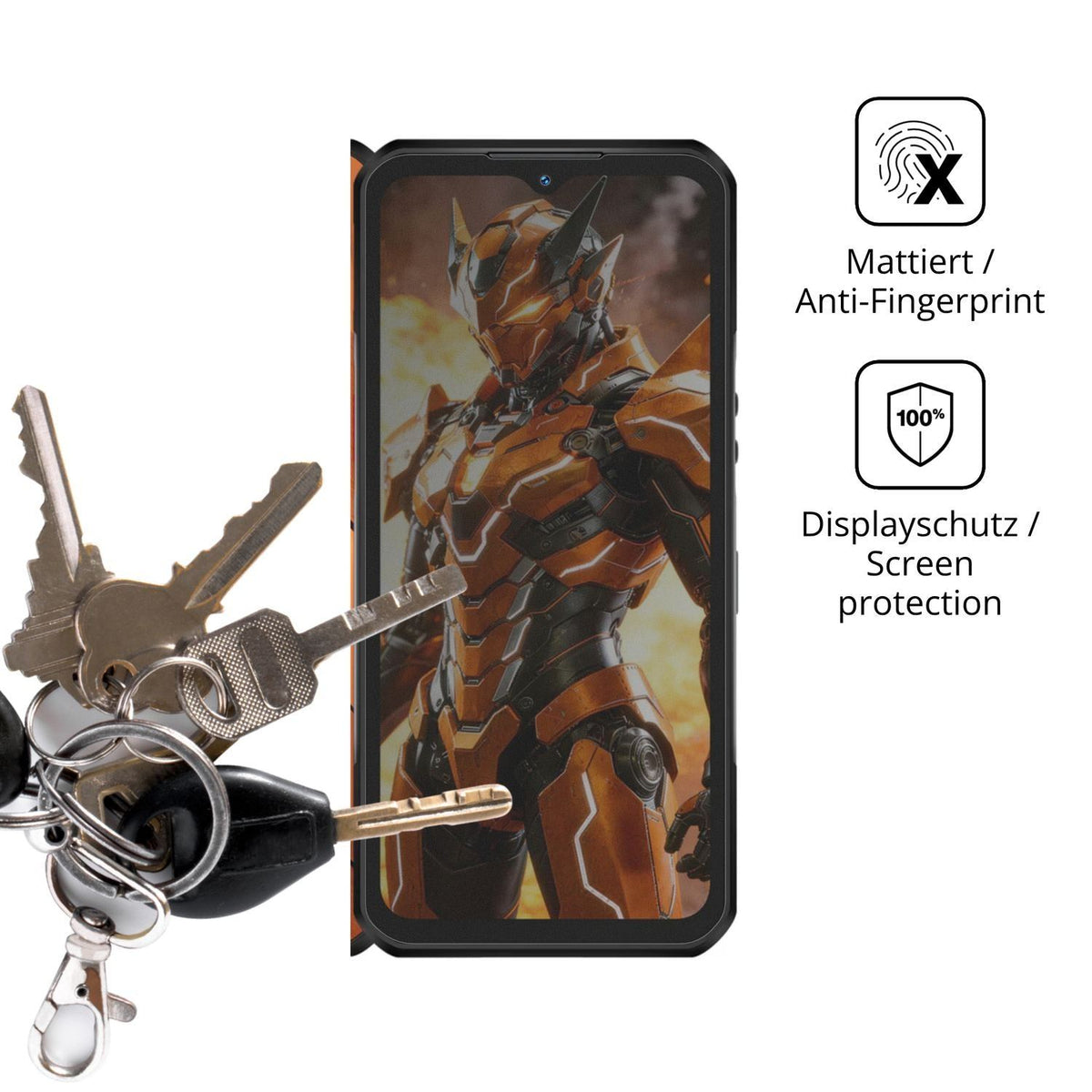 Blickschutzfolie für Oukitel WP66 matt Schutzfolie (3)