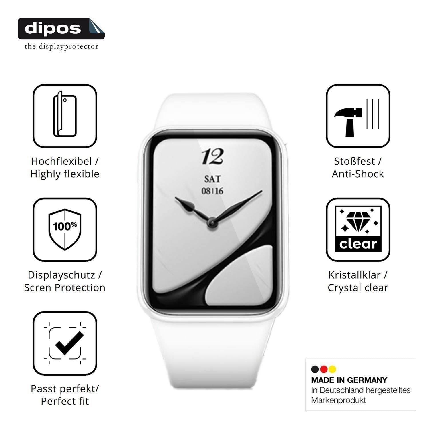2x 3D Full Cover Schutzfolie für XIAOMI Smart Band (7)