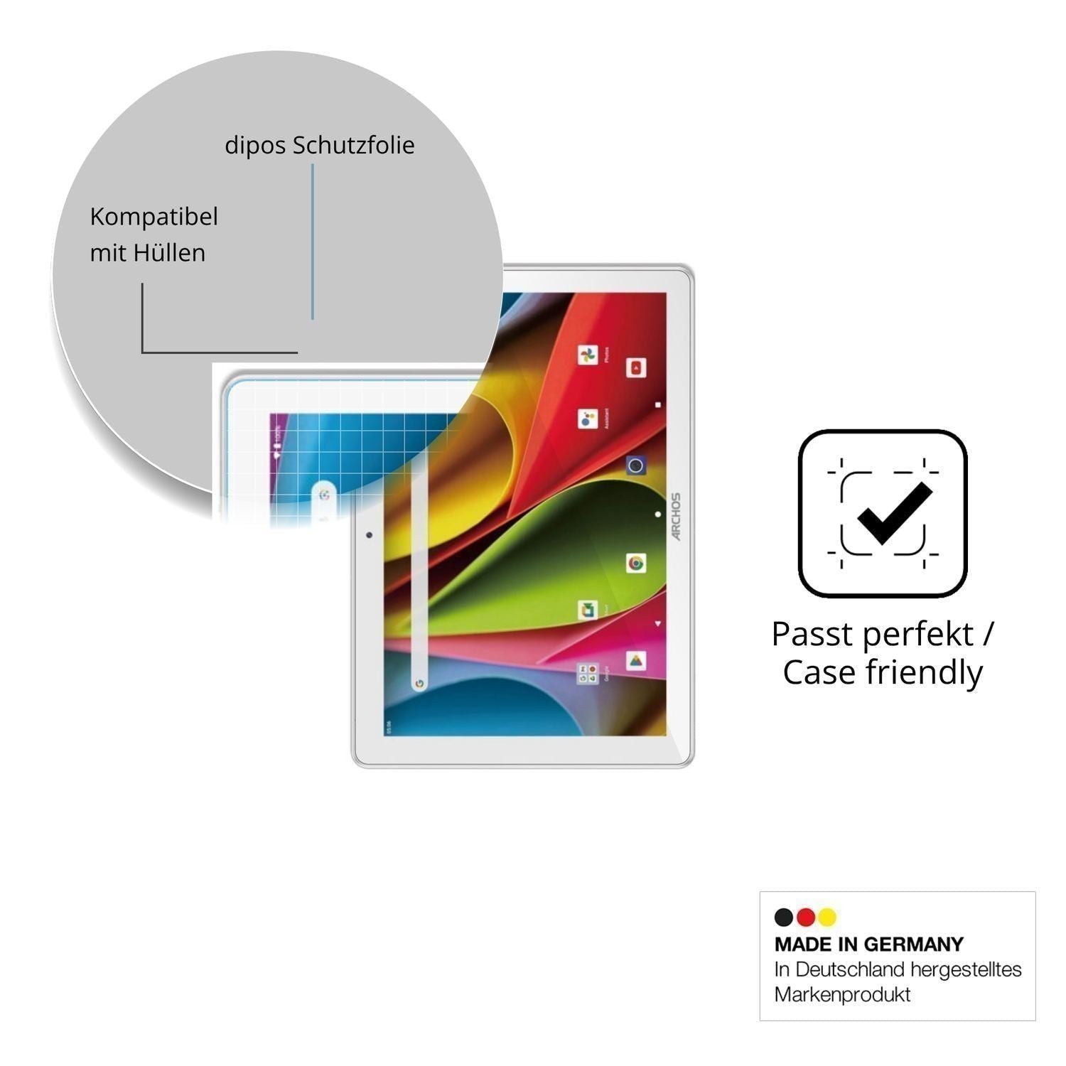2x Schutzfolie klar für Archos T101 FHD2 WiFi Disp (6)