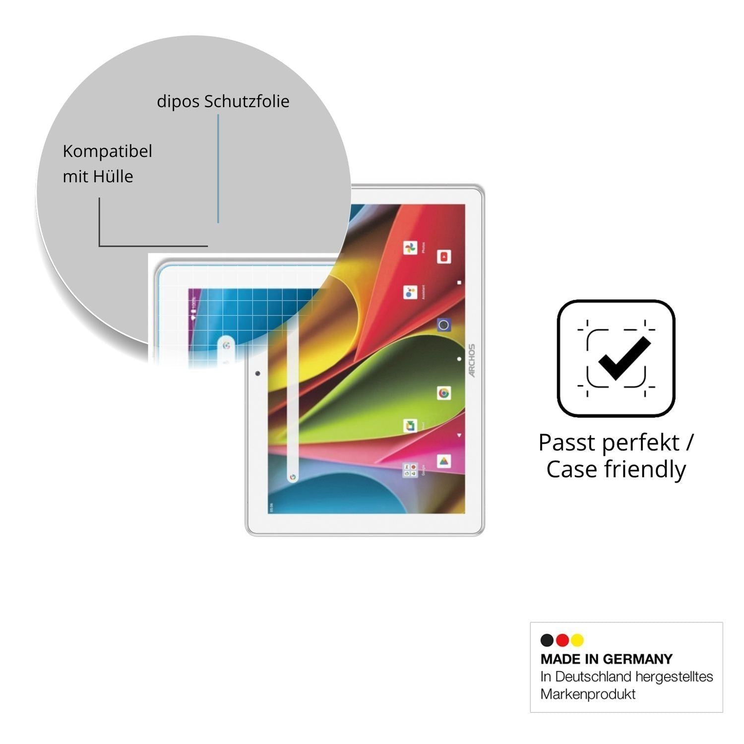2x Schutzfolie matt für Archos T101 FHD2 WiFi Disp (6)