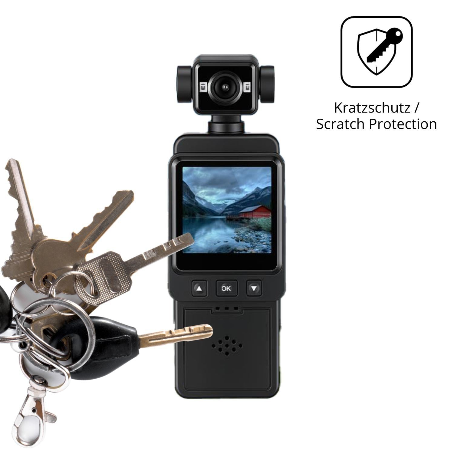4x Schutzfolie klar für Zymblingst Mini Body-Cam 4 (4)