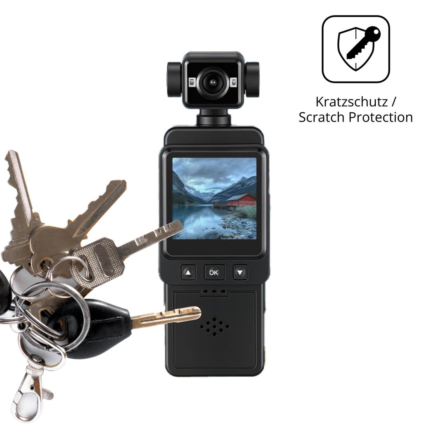 4x Schutzfolie matt für Zymblingst Mini Body-Cam 4 (4)