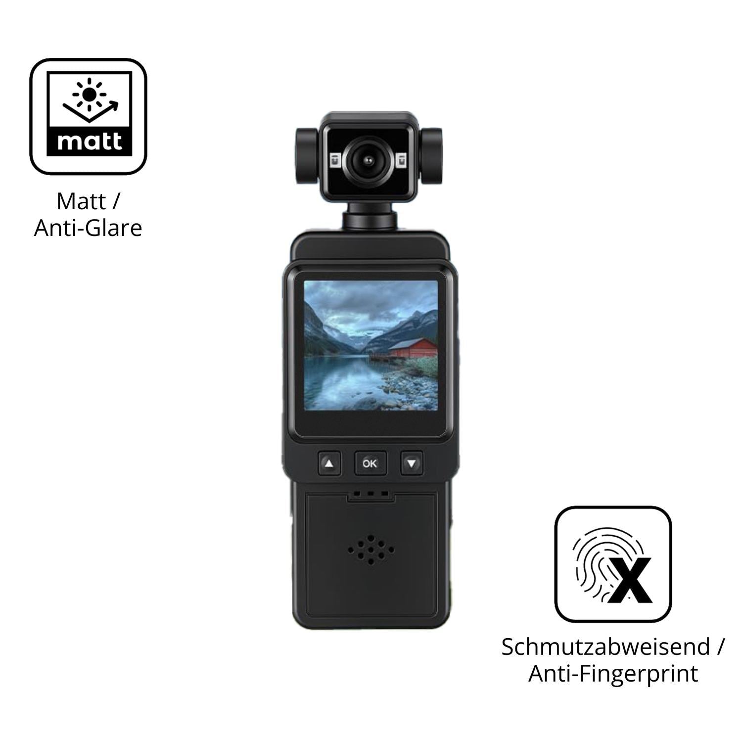 4x Schutzfolie matt für Zymblingst Mini Body-Cam 4 (5)