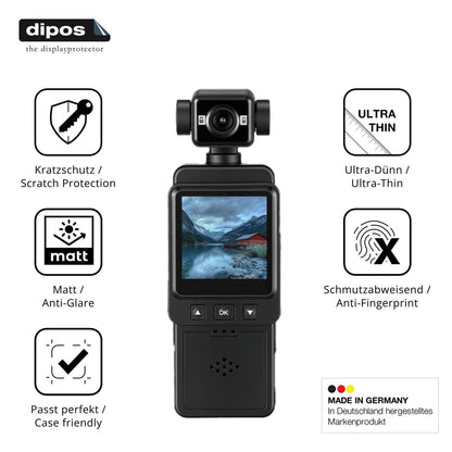 4x Schutzfolie matt für Zymblingst Mini Body-Cam 4 (7)
