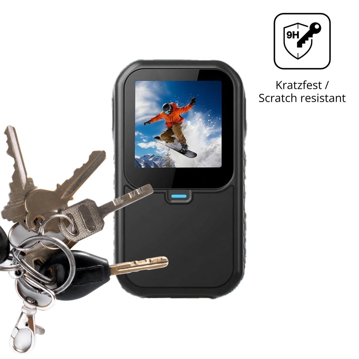 2x 9H Schutzfolie für UtaUla Mini Action Cam 5K Pa (3)