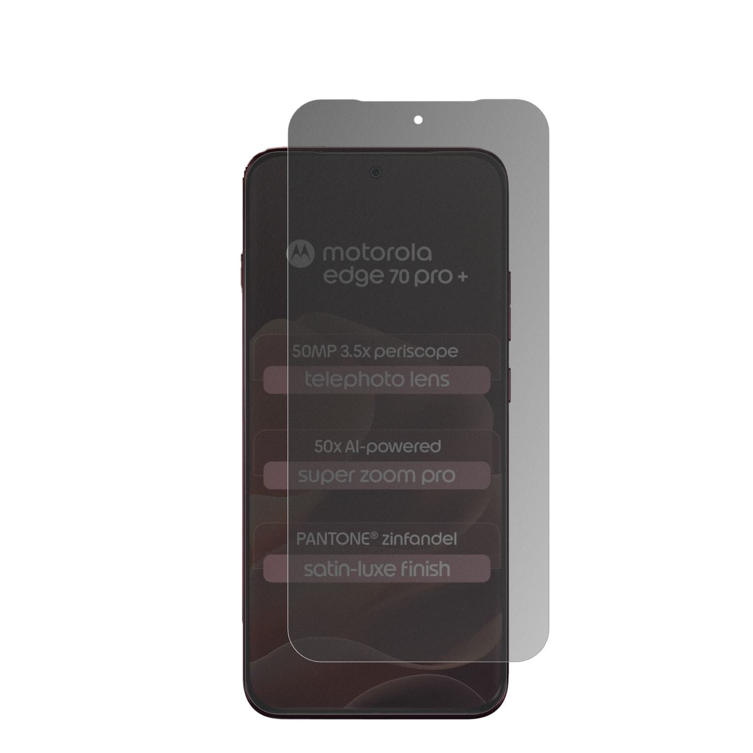 Full Cover Privacy Blickschutzfolie für Motorola E (2)
