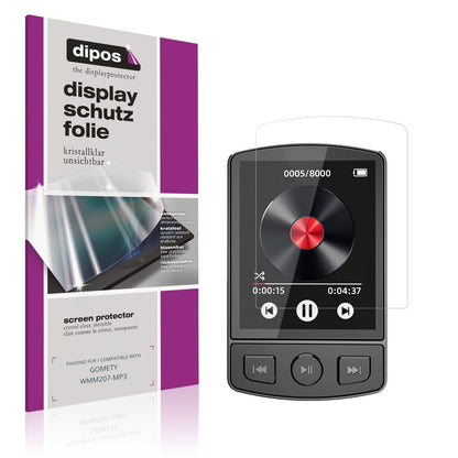 4x Schutzfolie klar für GOMETY WMM207-MP3 Display- (1)