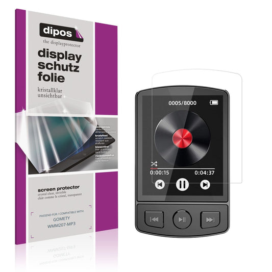 4x Schutzfolie klar für GOMETY WMM207-MP3 Display- (1)