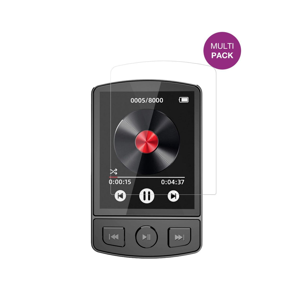 4x Schutzfolie klar für GOMETY WMM207-MP3 Display- (2)