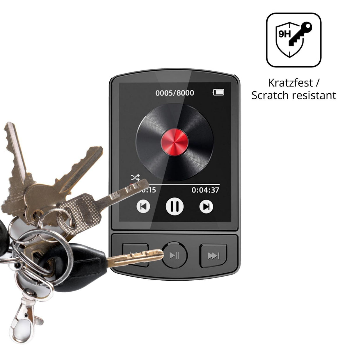 2x 9H Schutzfolie für GOMETY WMM207-MP3 Panzerfoli (3)