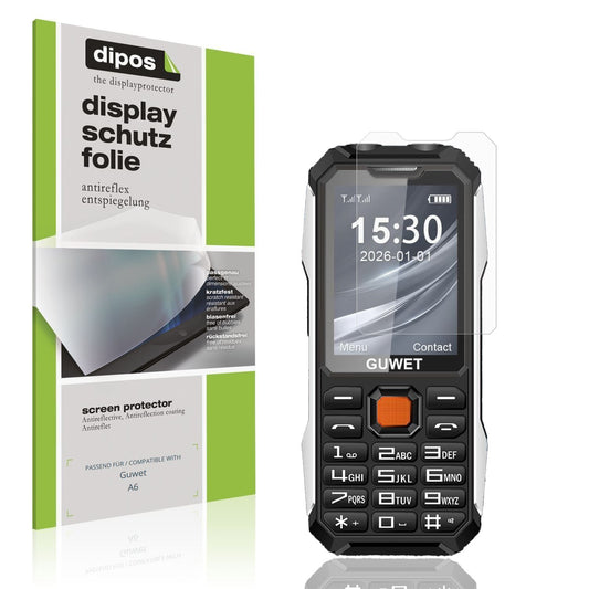 4x Schutzfolie matt für Guwet A6 Display-Schutzfol (1)