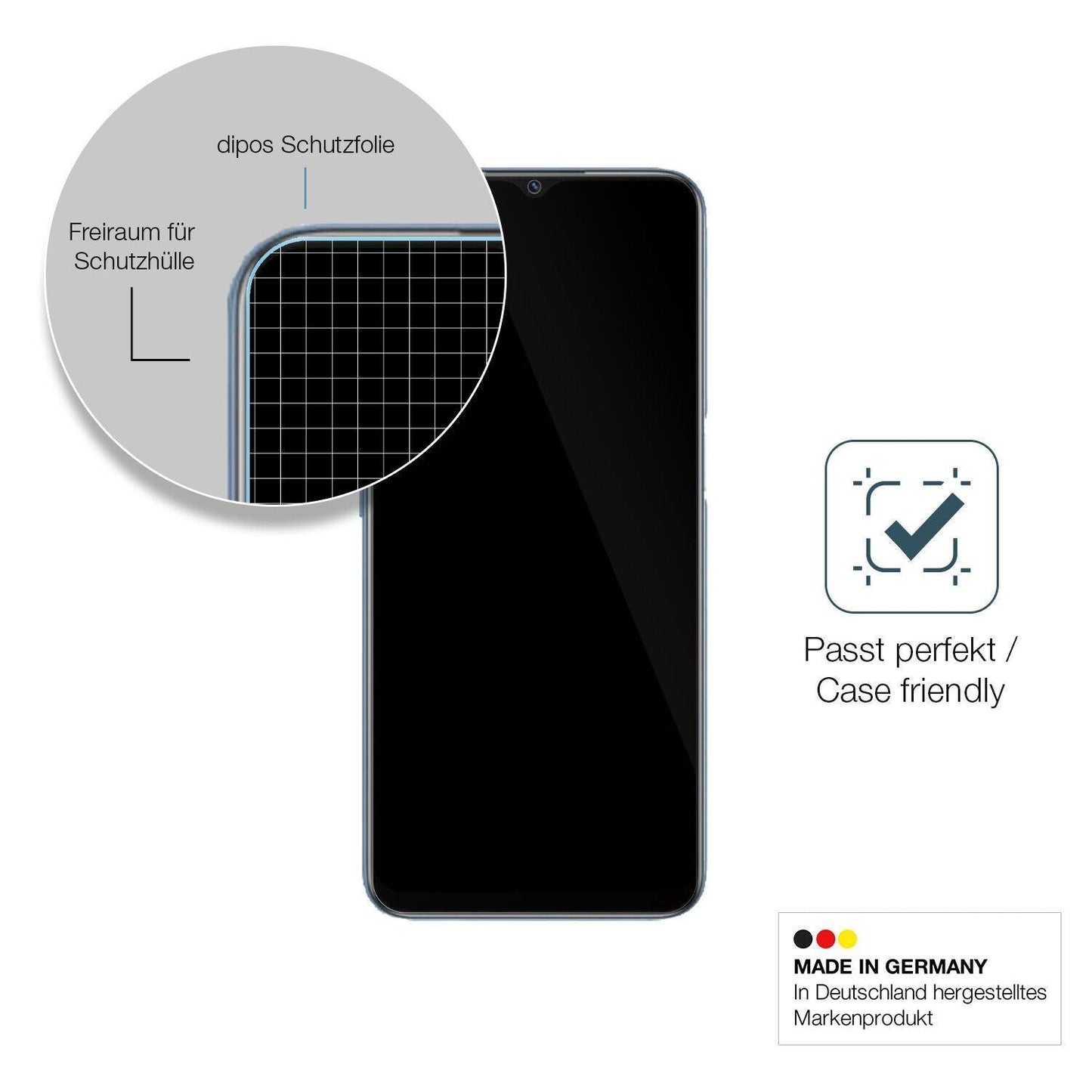 1x 9H Schutzfolie für OPPO A16 Panzerfolie (6)