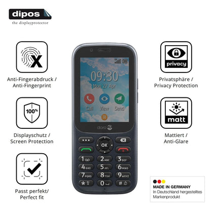 Blickschutzfolie für Doro 730X matt Schutzfolie Pr (5)
