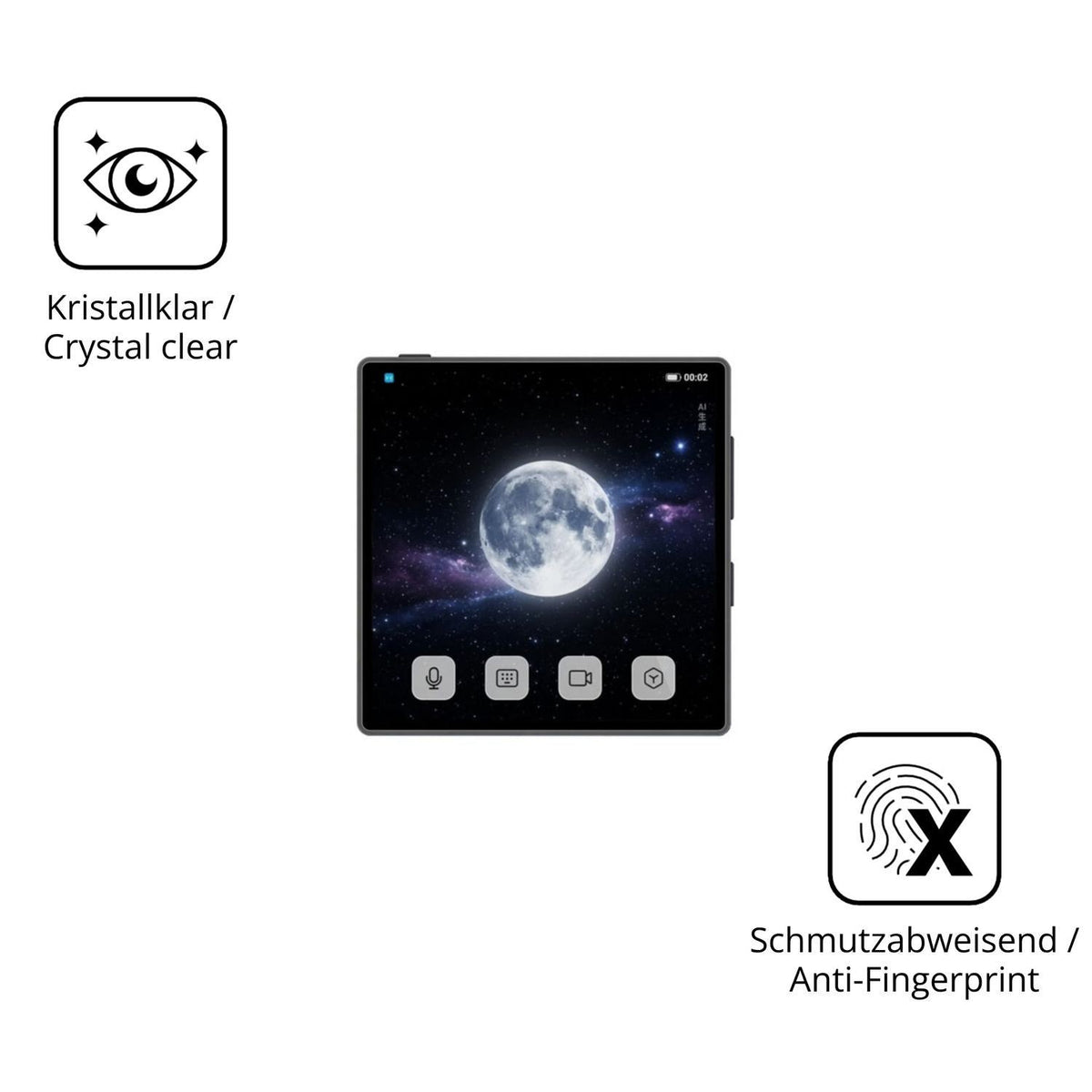2x 9H Schutzfolie für Coolpad Small Cube Panzerfol (5)