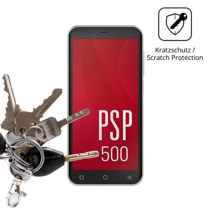 4x Schutzfolie klar für Peaq PSP 500 Display-Schut (4)