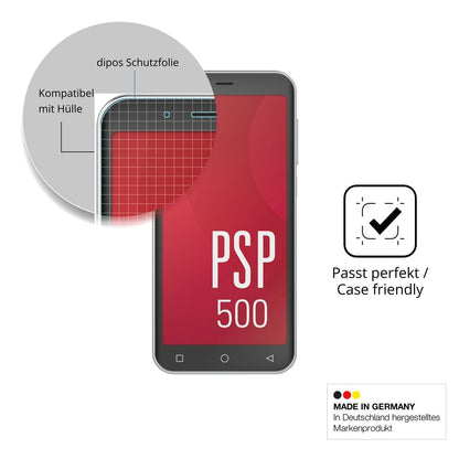 4x Schutzfolie matt für Peaq PSP 500 Display-Schut (6)