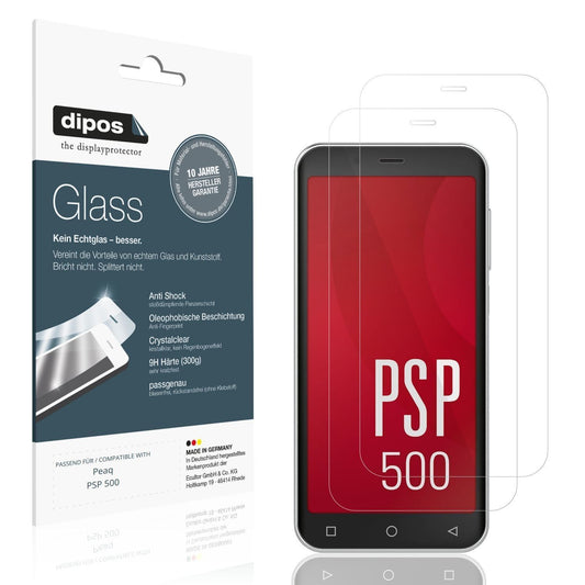 2x 9H Schutzfolie für Peaq PSP 500 Panzerfolie (1)