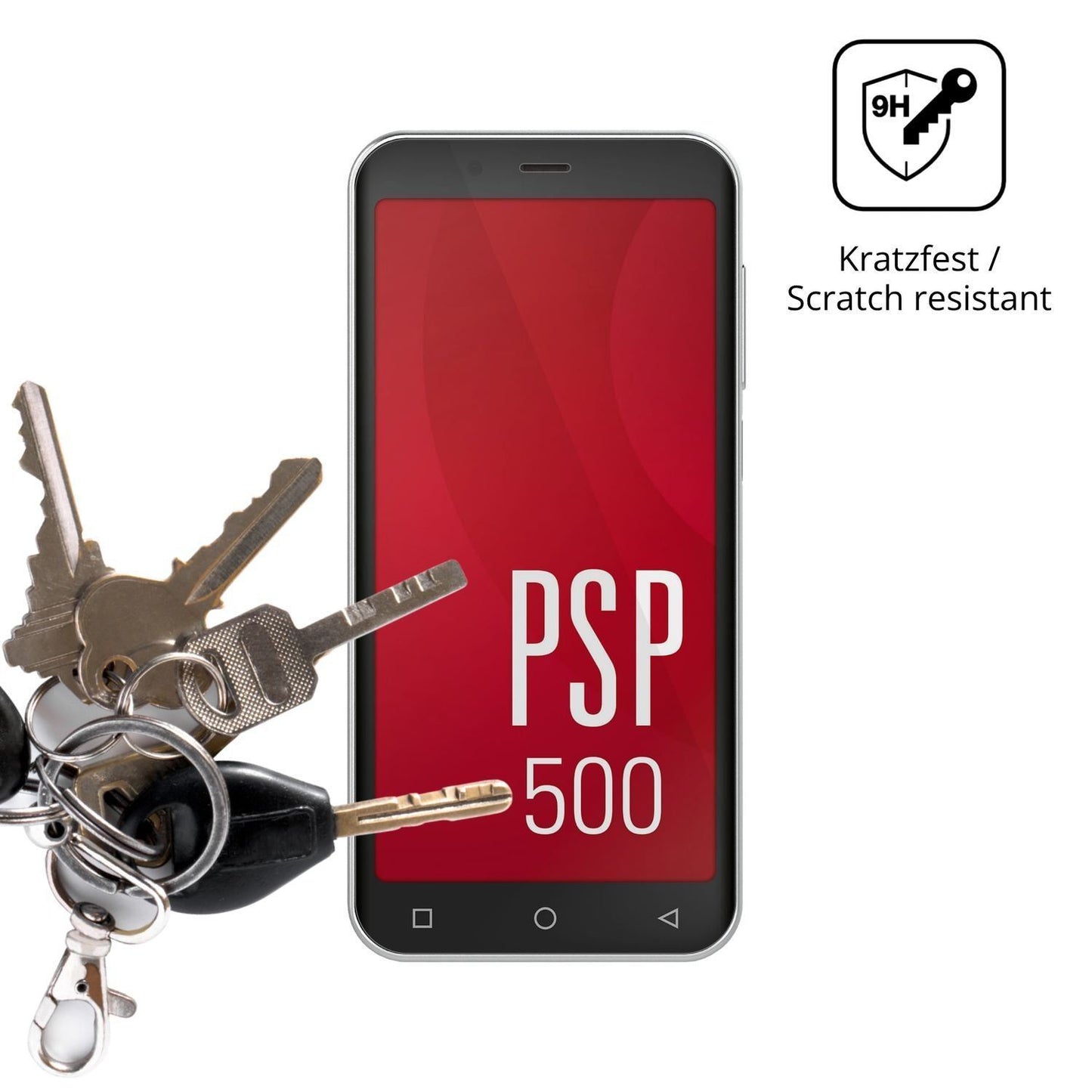 2x 9H Schutzfolie für Peaq PSP 500 Panzerfolie (3)